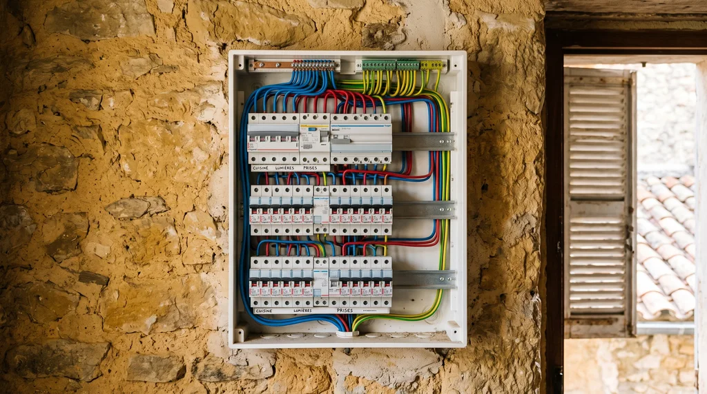 Tableau électrique — contrôle de l'installation intérieure — Électricité à Cantaron