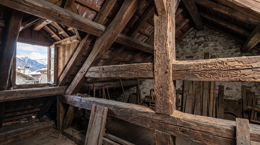 Bois de structure et charpente — sondage des bois — Termites à Bendejun